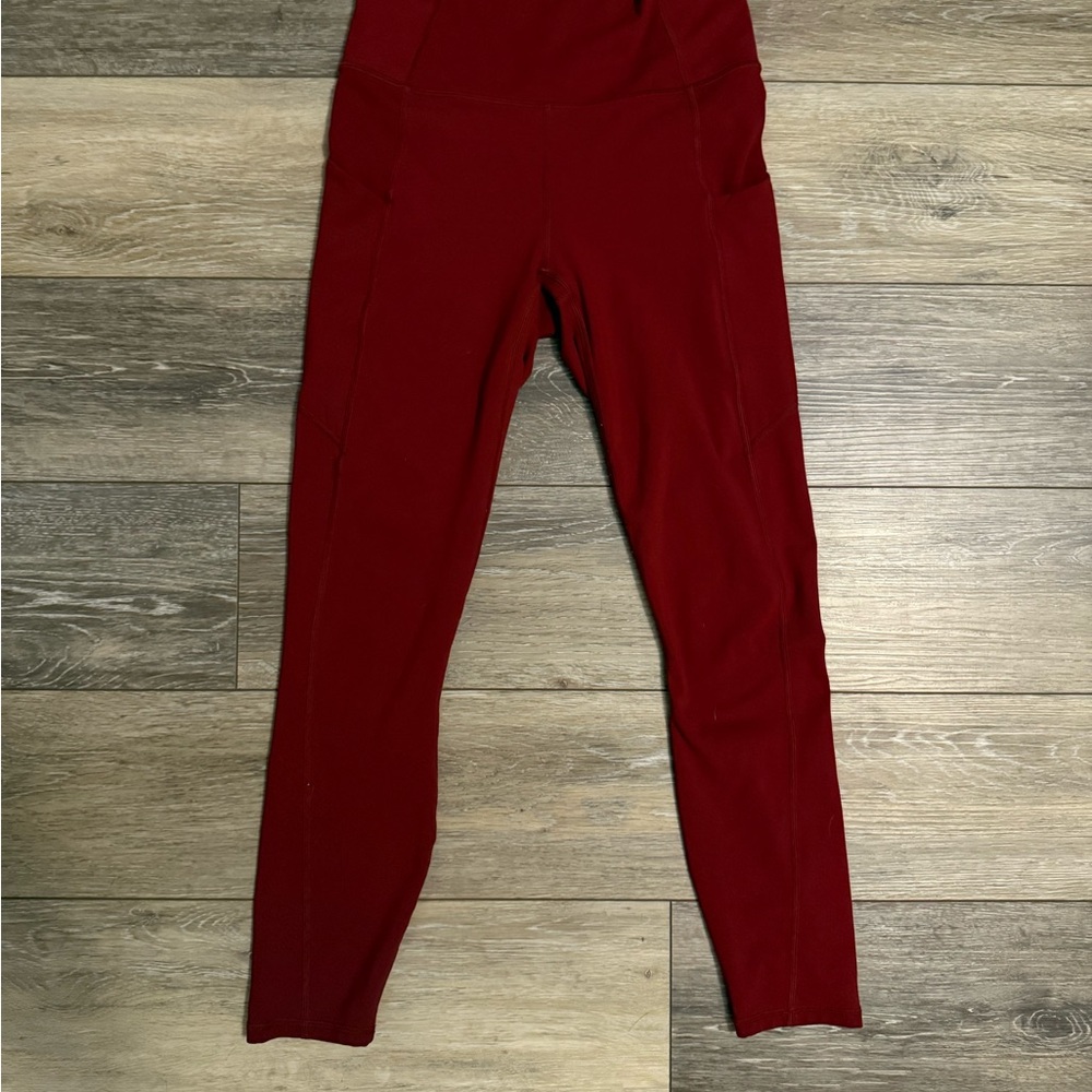 Fabletics PureLuxe Burgundy Leggings